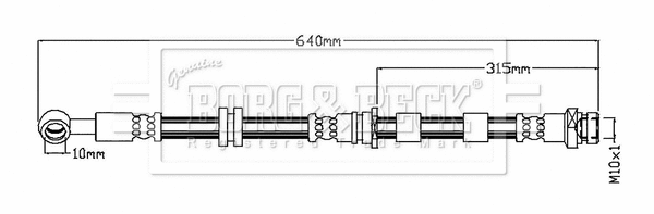 Brake Hose (BBH8754)