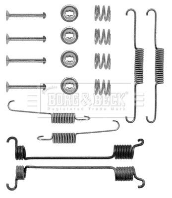 Accessory Kit, brake shoes (BBK6067)