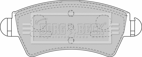 Brake Pad Set, disc brake (BBP1805)