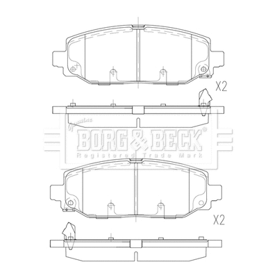 Brake Pad Set, disc brake (BBP2902)