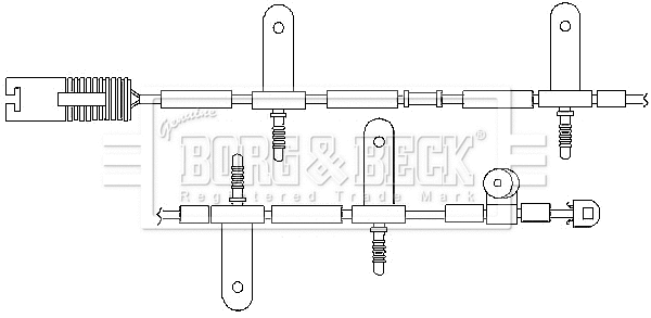 Warning Contact, brake pad wear (BWL3039)