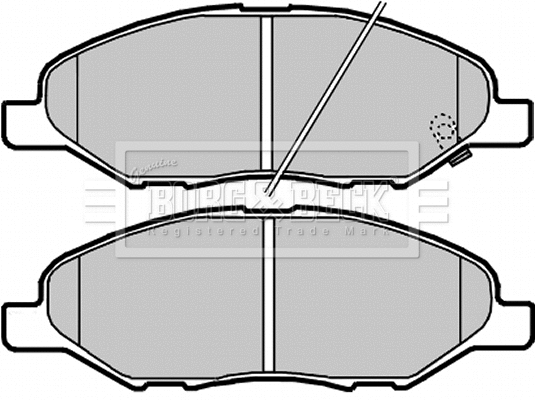 Brake Pad Set, disc brake (BBP2269)