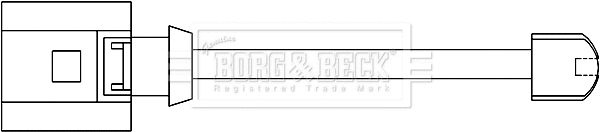 Warning Contact, brake pad wear (BWL3107)