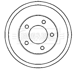 Brake Drum (BBR7117)