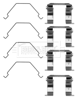 Accessory Kit, disc brake pad (BBK1083)