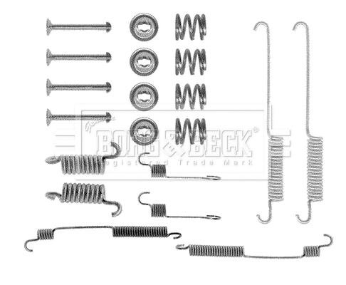 Accessory Kit, parking brake shoes (BBK6032)