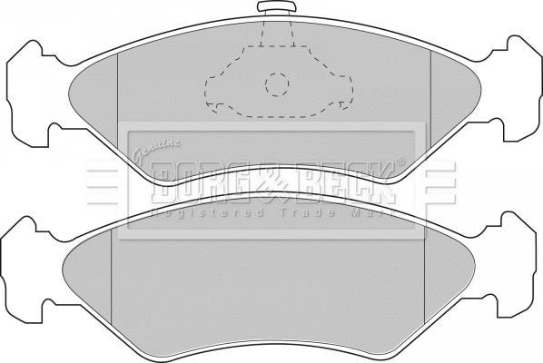 Brake Pad Set, disc brake (BBP1510)