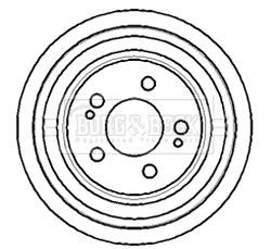 Brake Drum (BBR7166)