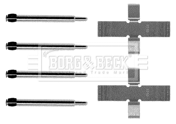 Accessory Kit, disc brake pad (BBK1002)