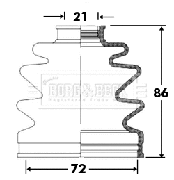 Bellow Kit, drive shaft (BCB2385)
