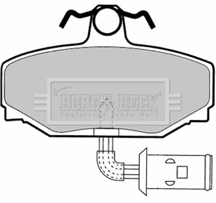 Brake Pad Set, disc brake (BBP1332)