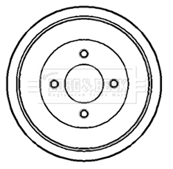Brake Drum (BBR7133)