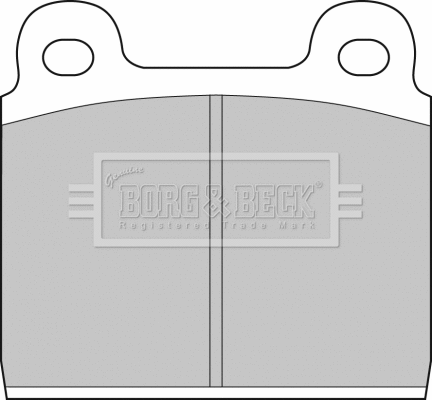 Brake Pad Set, disc brake (BBP1040)