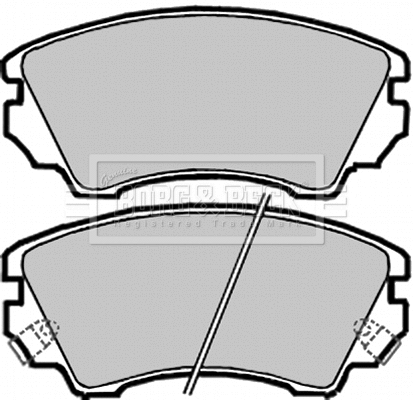 Brake Pad Set, disc brake (BBP2047)
