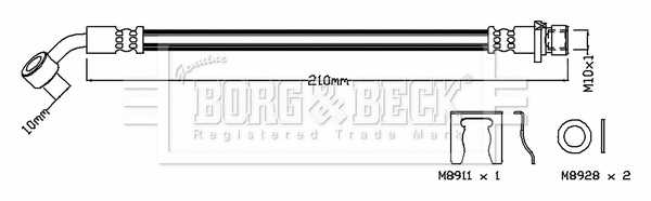 Brake Hose (BBH7756)