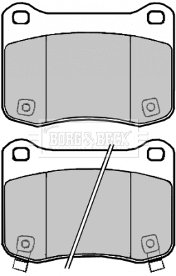 Brake Pad Set, disc brake (BBP2295)