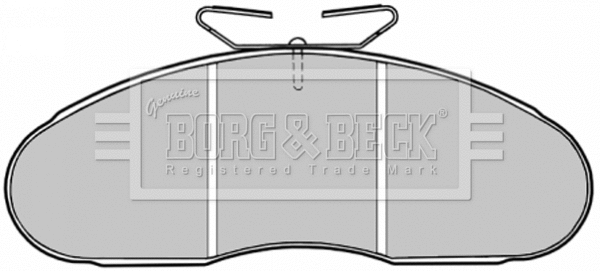 Brake Pad Set, disc brake (BBP1126)
