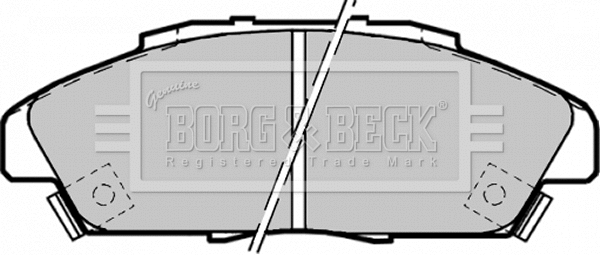 Brake Pad Set, disc brake (BBP1170)