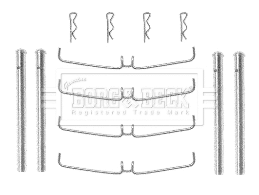 Accessory Kit, disc brake pad (BBK1195)