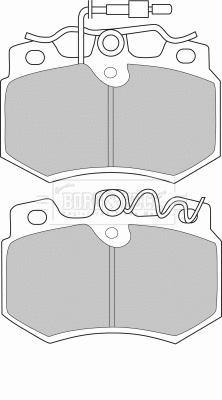 Brake Pad Set, disc brake (BBP1111)