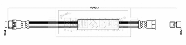 Brake Hose (BBH8760)