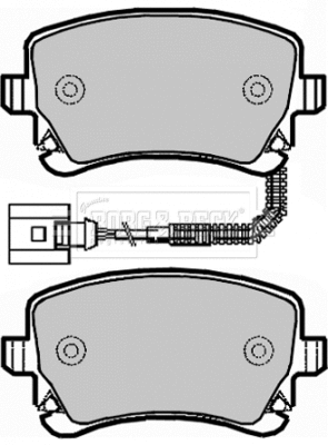 Brake Pad Set, disc brake (BBP1939)