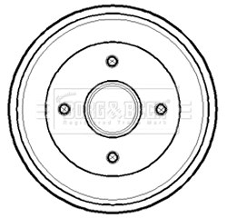 Brake Drum (BBR7141)