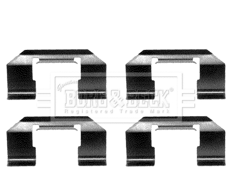 Accessory Kit, disc brake pad (BBK1109)