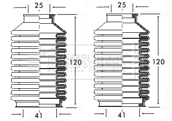 Bellow Kit, steering (BSG3083)