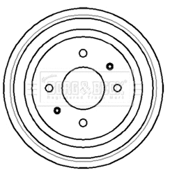 Brake Drum (BBR7053)
