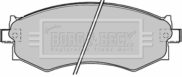 Brake Pad Set, disc brake (BBP1173)