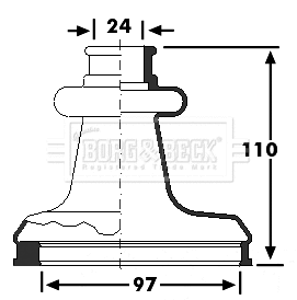 Bellow Kit, drive shaft (BCB6223)