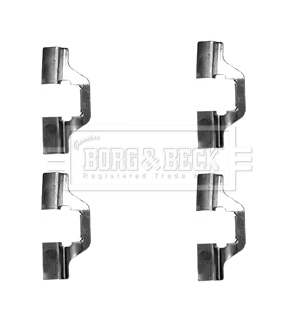Accessory Kit, disc brake pad (BBK1255)