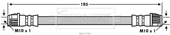 Brake Hose (BBH7580)