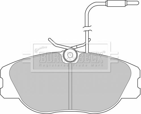 Brake Pad Set, disc brake (BBP1129)