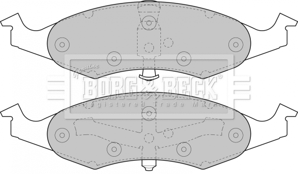 Brake Pad Set, disc brake (BBP1368)