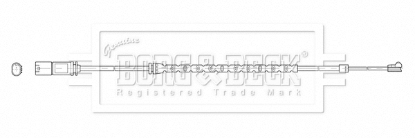 Warning Contact, brake pad wear (BWL3212)