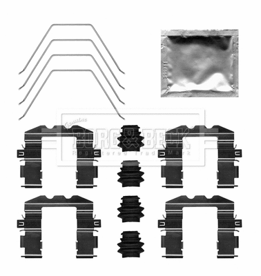 Accessory Kit, disc brake pad (BBK1656)