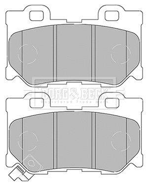 Brake Pad Set, disc brake (BBP2434)