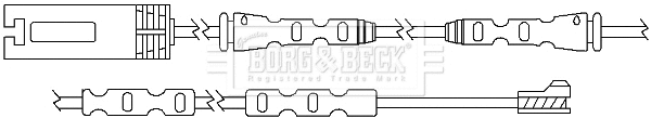 Warning Contact, brake pad wear (BWL3058)
