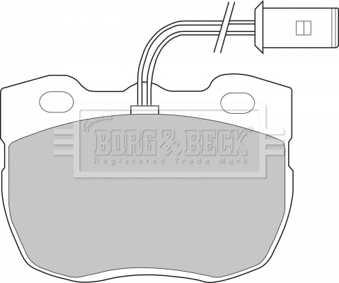 Brake Pad Set, disc brake (BBP1327)
