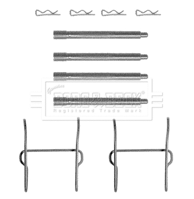 Accessory Kit, disc brake pad (BBK1120)
