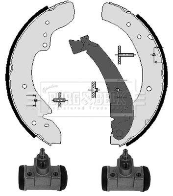 Brake Shoe Set (BBS1126K)