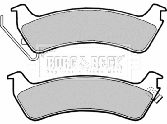Brake Pad Set, disc brake (BBP1809)