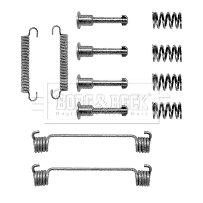 Accessory Kit, parking brake shoes (BBK6082)