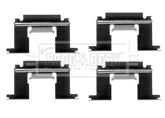 Accessory Kit, disc brake pad (BBK1117)