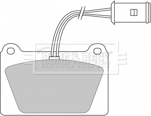 Brake Pad Set, disc brake (BBP1113)