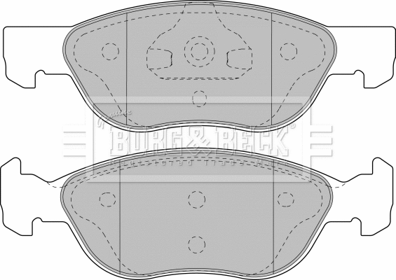 Brake Pad Set, disc brake (BBP1859)