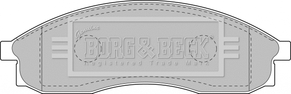 Brake Pad Set, disc brake (BBP1151)