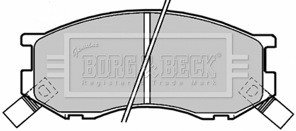 Brake Pad Set, disc brake (BBP1190)